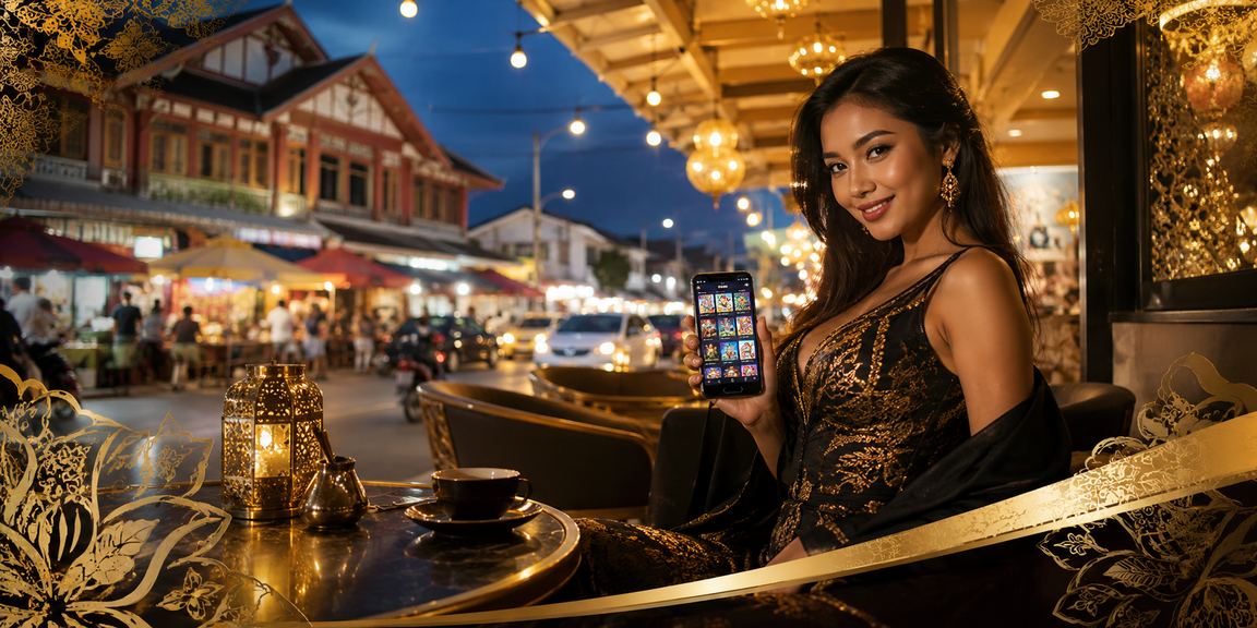 Player from Kota Bharu playing table casino on a mobile device